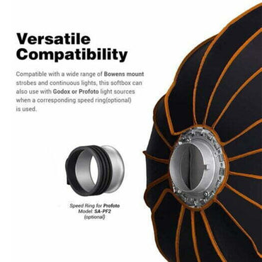 [CLEARANCE] Godox SA-PF2 Softbox Adapter Speed Ring for QR-P70, QR-P90, QR-P120 QR Quick Release Parabolic Softbox Lighting and Studio Equipment