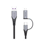[CLEARANCE] Vention USB 2.0 A Male to 2-in-1 USB-C & Micro-B Male 5A Cable 480Mbps (CQFH) 0.5M
