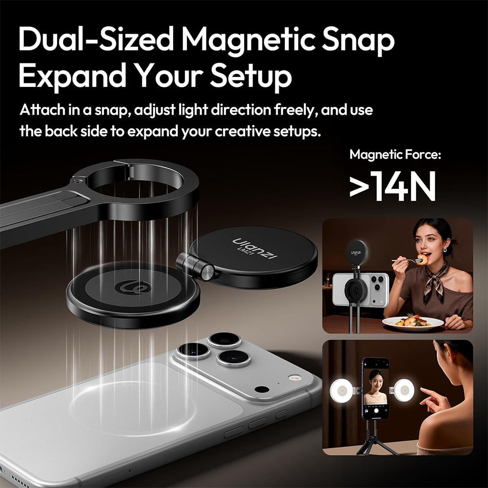 ULANZI LM21 Magnetic Fill Light | Black / White