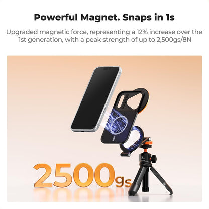K&F Concept iP 17 Pro / Pro Max Double-Sided Magnetic Lens Filter Mount Adapter w/ 58mm ND 2-32 VN / CPL Filter