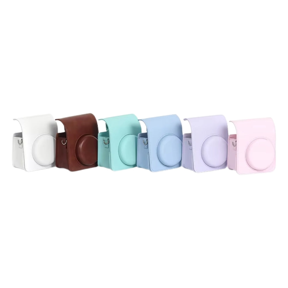 Pikxi Instax Mini 13 Camera Bag PU Leather Protective Case with Adjustable Shoulder Strap | BMS13