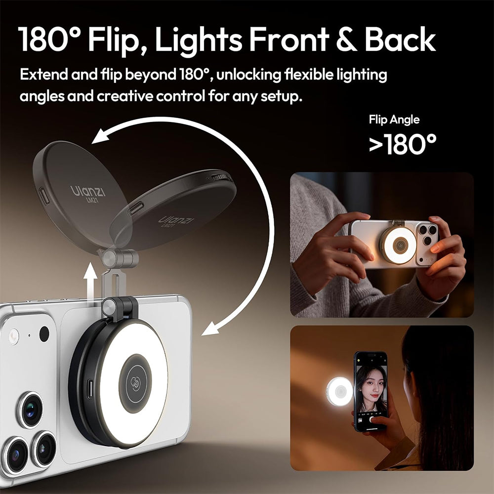 ULANZI LM21 Magnetic Fill Light | Black / White