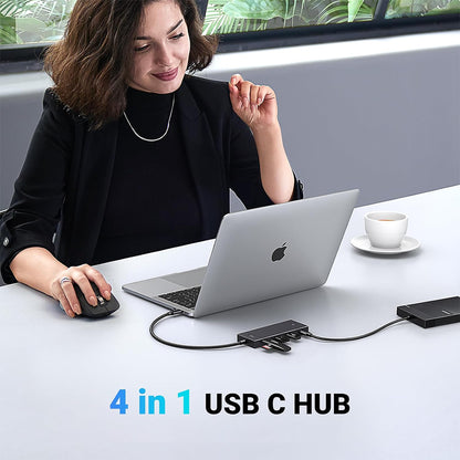 UGREEN 4-Port USB 3.2 Gen 2 Hub, Up to 10Gbps High-Speed Data Transfer