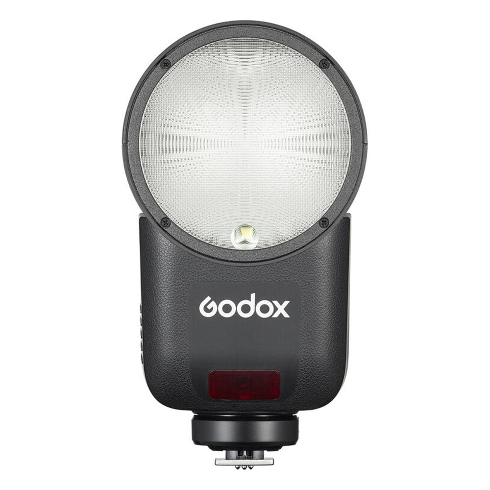 Godox V1 mid Round Head On-Camera Flash for C/S/F TTL Cameras with Up to 650 Full-Power Flashes