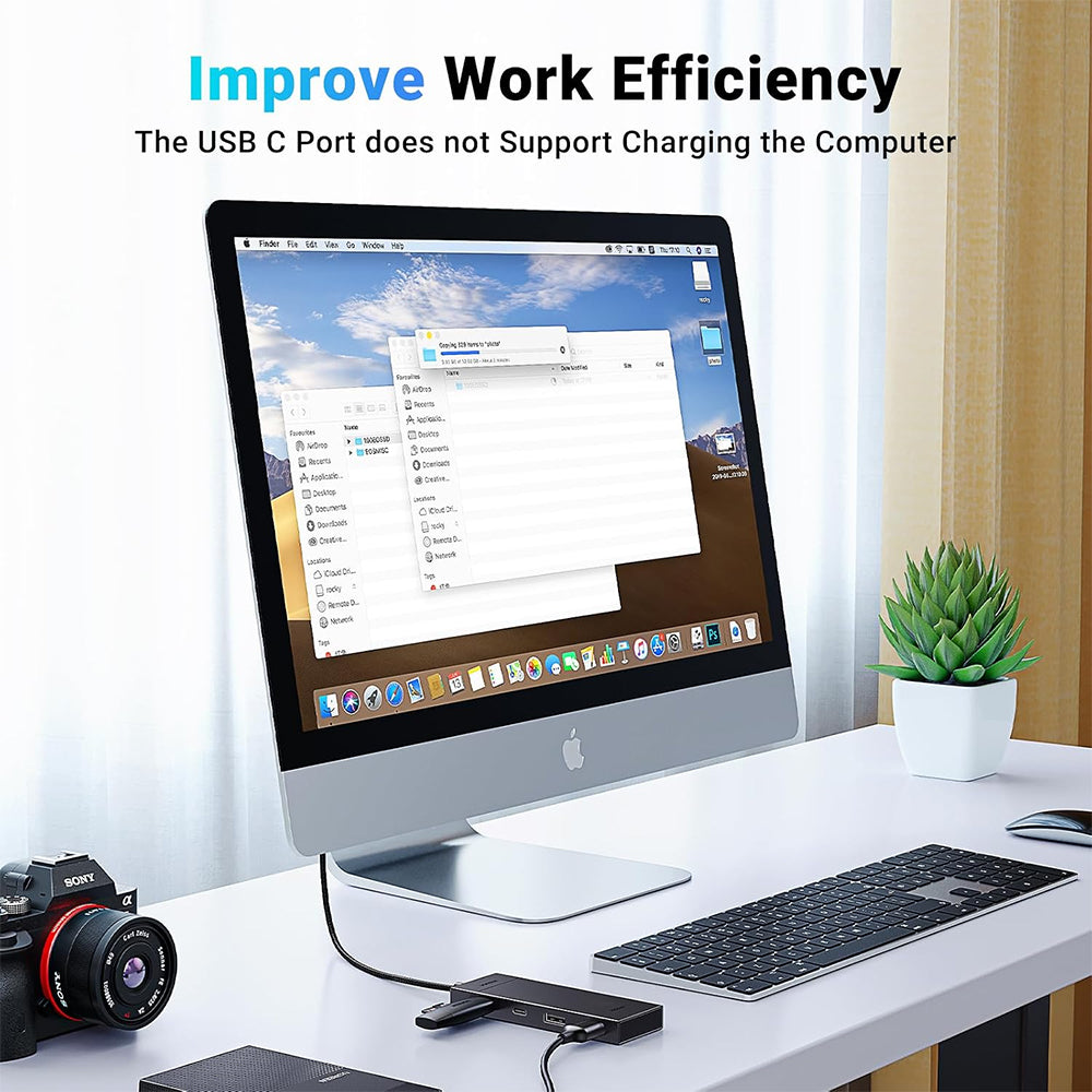UGREEN 4-Port USB 3.2 Gen 2 Hub, Up to 10Gbps High-Speed Data Transfer