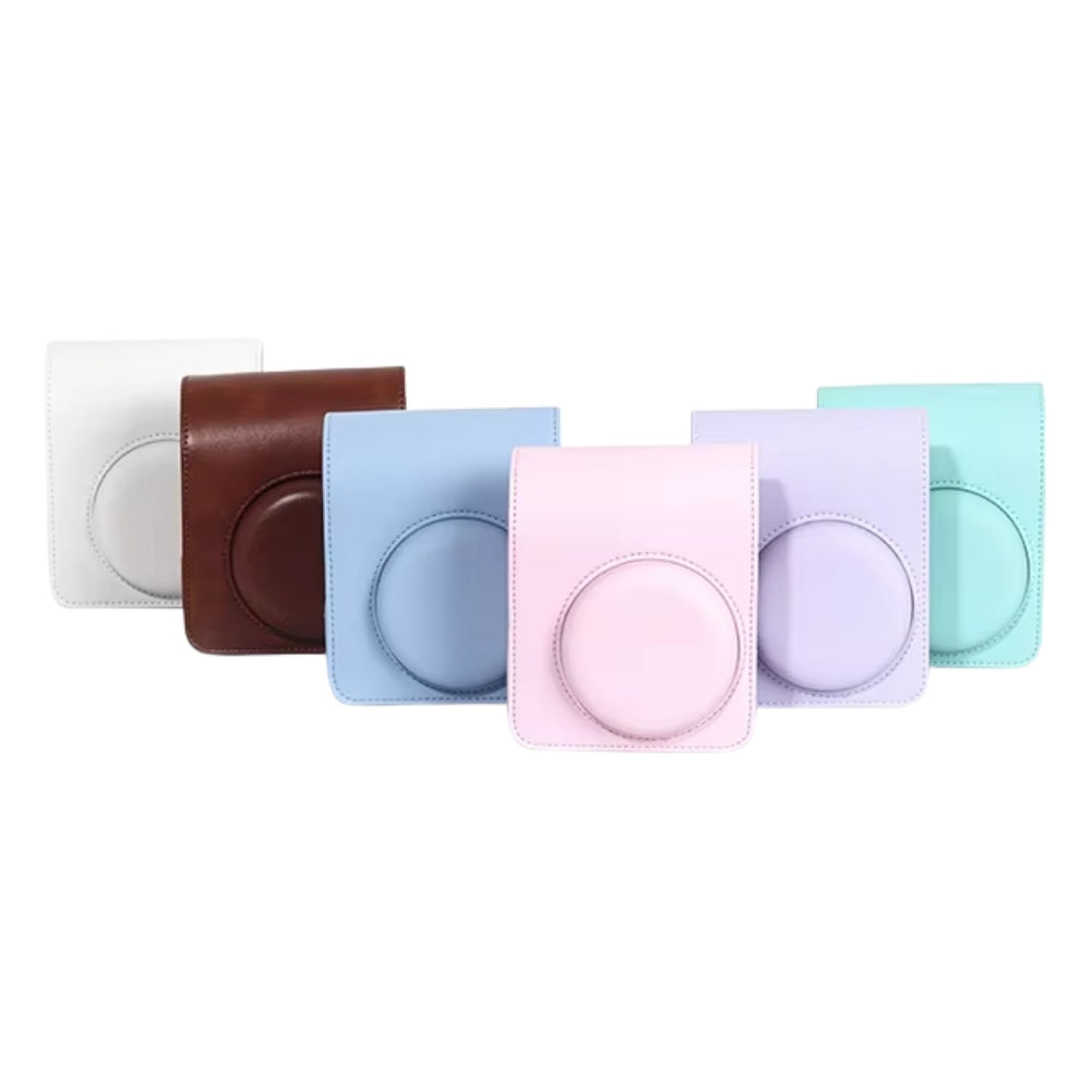 Pikxi Instax Mini 13 Camera Bag PU Leather Protective Case with Adjustable Shoulder Strap | BMS13