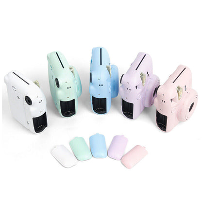 [CLEARANCE] Pikxi Battery Slot Cover Replacement for FUJIFILM Instax Mini 12 Instant Film Camera - Pastel Blue, Lilac Purple, Blossom Pink, Mint Green, Clay White - Pastel Blue