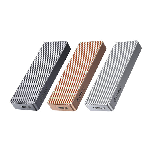 ORICO M.2 SATA / NVME SSD Solid State Drive Enclosure with USB3.2 Gen 2 x2, 20Gbps Transfer Rate, 4TB Max Capacity with PCIe 3.0, TRIM, UASP and SMART Function for Smartphone PC Desktop Laptop | M213C3-G4 | Gray, Rose Gold, Silver