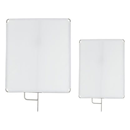 Dearkol 70x90cm / 120x120cm Stainless Steel Flag Panel with Soft Diffuser | HB-2836SS, HB-4848SS