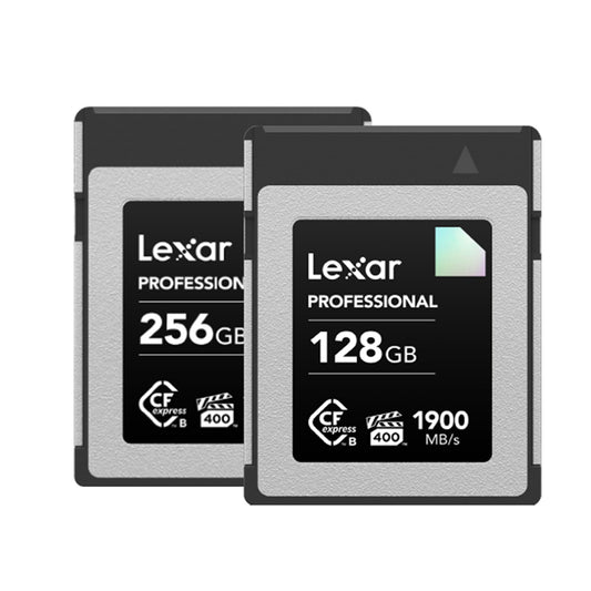 Lexar Professional 256GB 128GB CFexpress Type B Diamond CF Express Memory Card Compact Flash PCI-Express 3.0 / NVMe with VPG 400MB/s, 8K 4K 6K RAW ProRes HQ Video, Backward Compatible with XQD Cameras, 1900MB/s Read, 1700MB/s Write Speeds