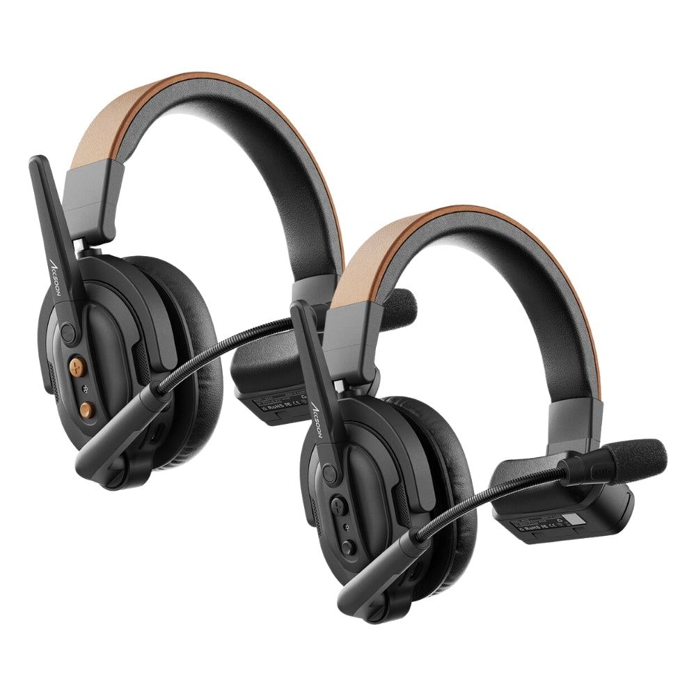 Accsoon CoMo SE Host & Remote Full-Duplex Wireless Intercom Over Ear Headset System Kit