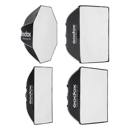 Godox EazyFlow Foldable Softbox with Interchangeable Mount, Bowens Speed Ring, Diffusers, and Grid