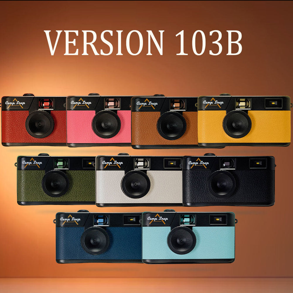 Camp Snap Version 103B Vintage Style Screen-Free Digital Camera Point & Shoot with 8MP Sensor, Rechargeable Battery 500 Max Shots per Single Charge, Internal 4GB MicroSD Card Slot Max 2000 Shots and LED Flash with Controls for Photography