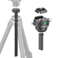 Ulanzi x Coman Zero Y-F38 Fluid Video QR Quick Release Aluminum Alloy Ball Head and 1/4"-20 Center Column Accessories for F38 / Zero Y QR Travel Tripod with 360 / 90 Degree Pan Tilt Rotation, Max 18kg Load Capacity Arca-Swiss Compatible