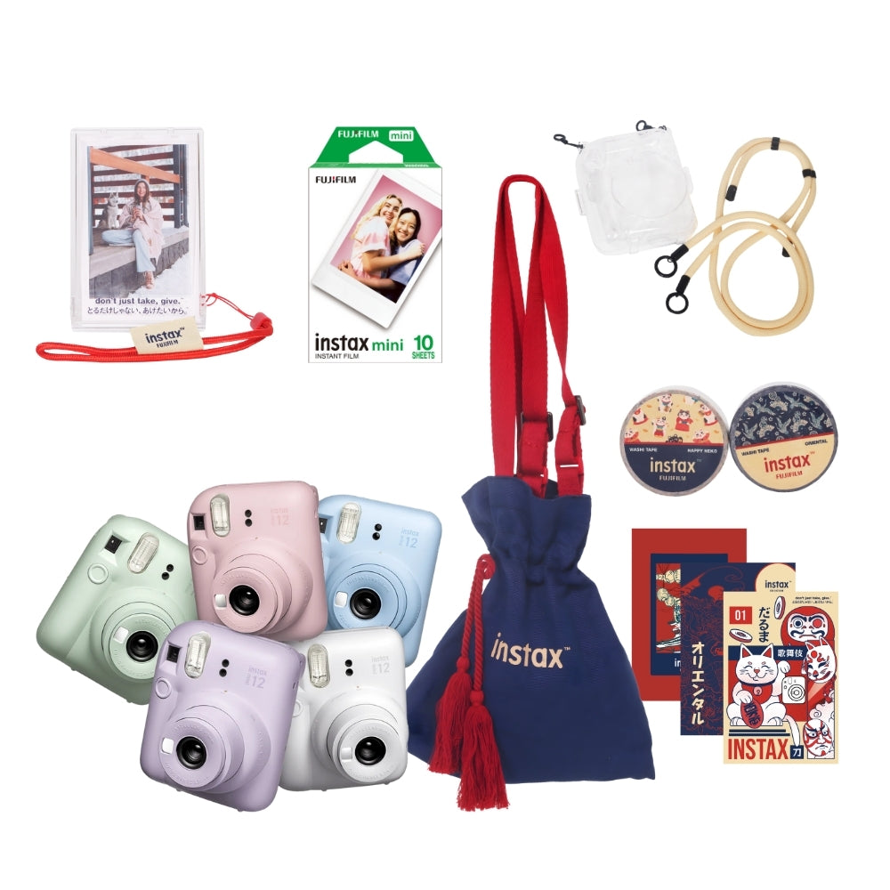 FUJIFILM Instax Mini 12 Oriental Pop Package Instant Camera Bundle Pack