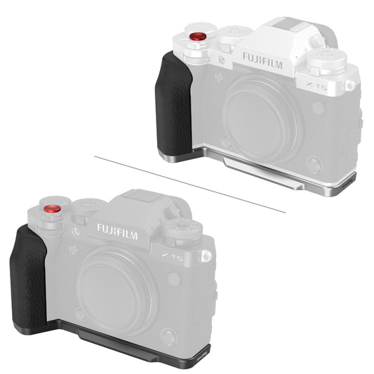 SmallRig L-Shape Bracket for FUJIFILM X-T5 Camera with Silicone Grip - Arca-Type Baseplate, Shutter Button, Lightweight & Compact Design, Unobstructed Access to Ports, Buttons & Flip Screen, Multiple Mounting Options | 4260 4136