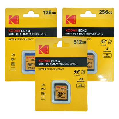 KODAK 512GB 256GB 128GB Ultra Performance Memory Card SDXC UHS-I U3 V30 A1