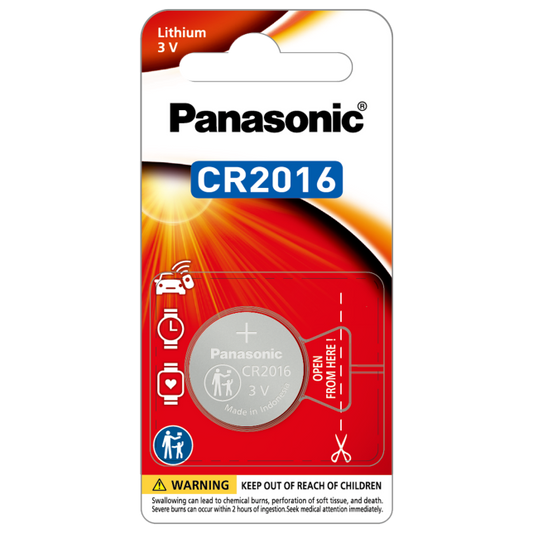 [CLEARANCE] Panasonic CR2016 ECR2016 2016 Lithium Coin Cell Button Battery 3V