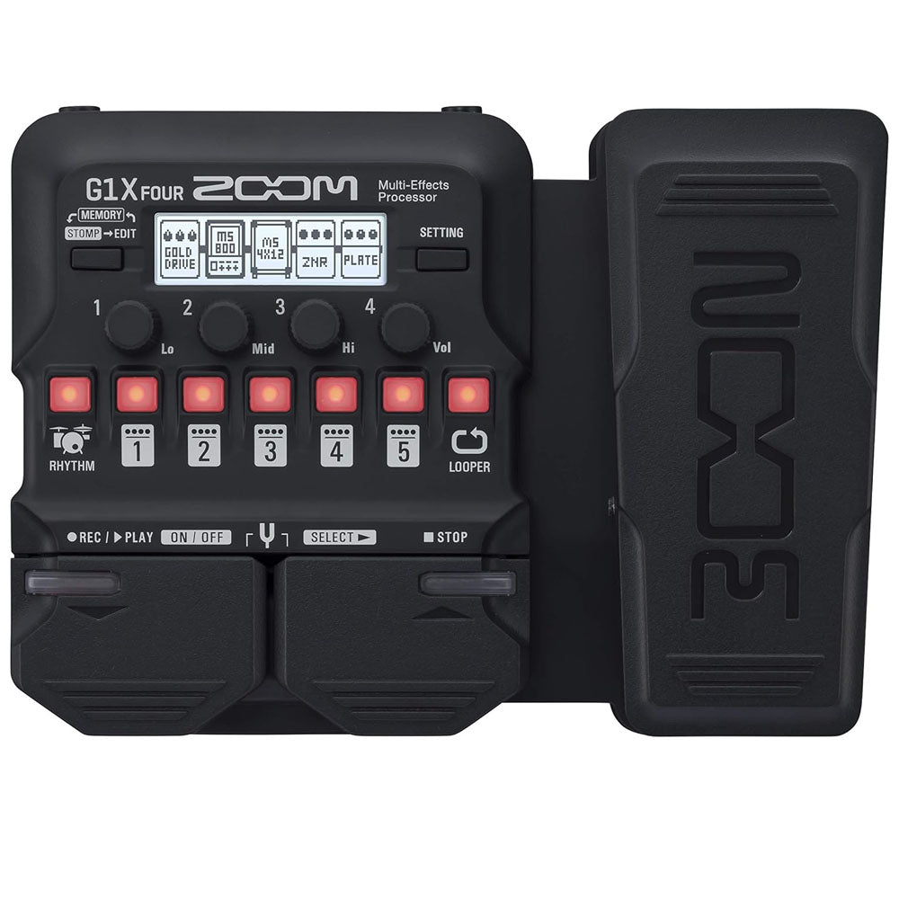 Zoom G1X Four Guitar Effects Processor with Built-In Expression Pedal