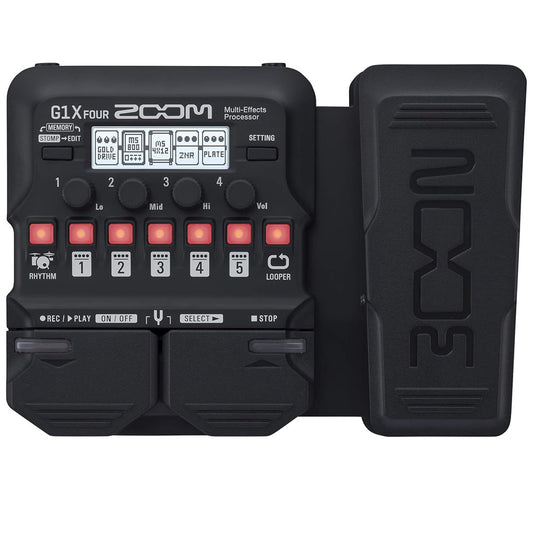 Zoom G1X Four Guitar Effects Processor with Built-In Expression Pedal