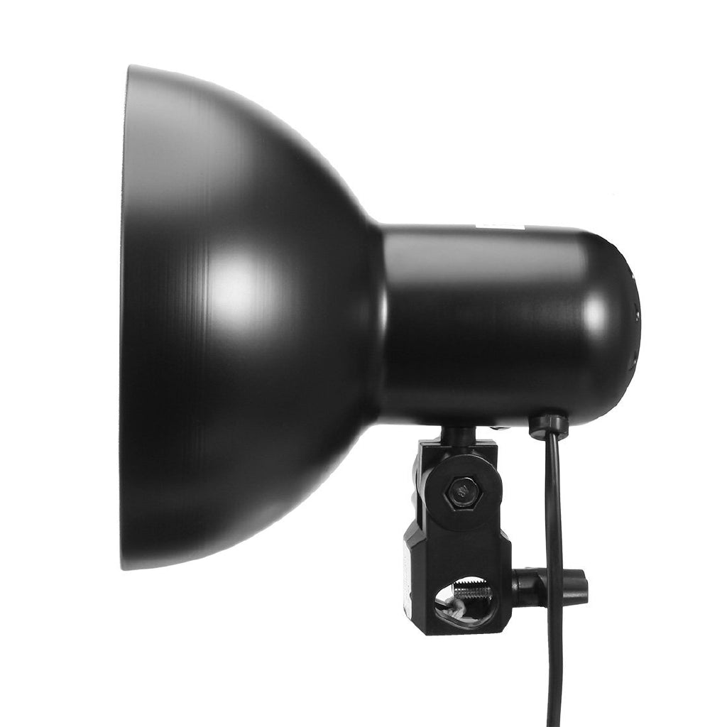 Pxel AA-1B15 Painted Iron Lamp Shade E27 Lamp Holder + Switch for Strobe Light Reflector