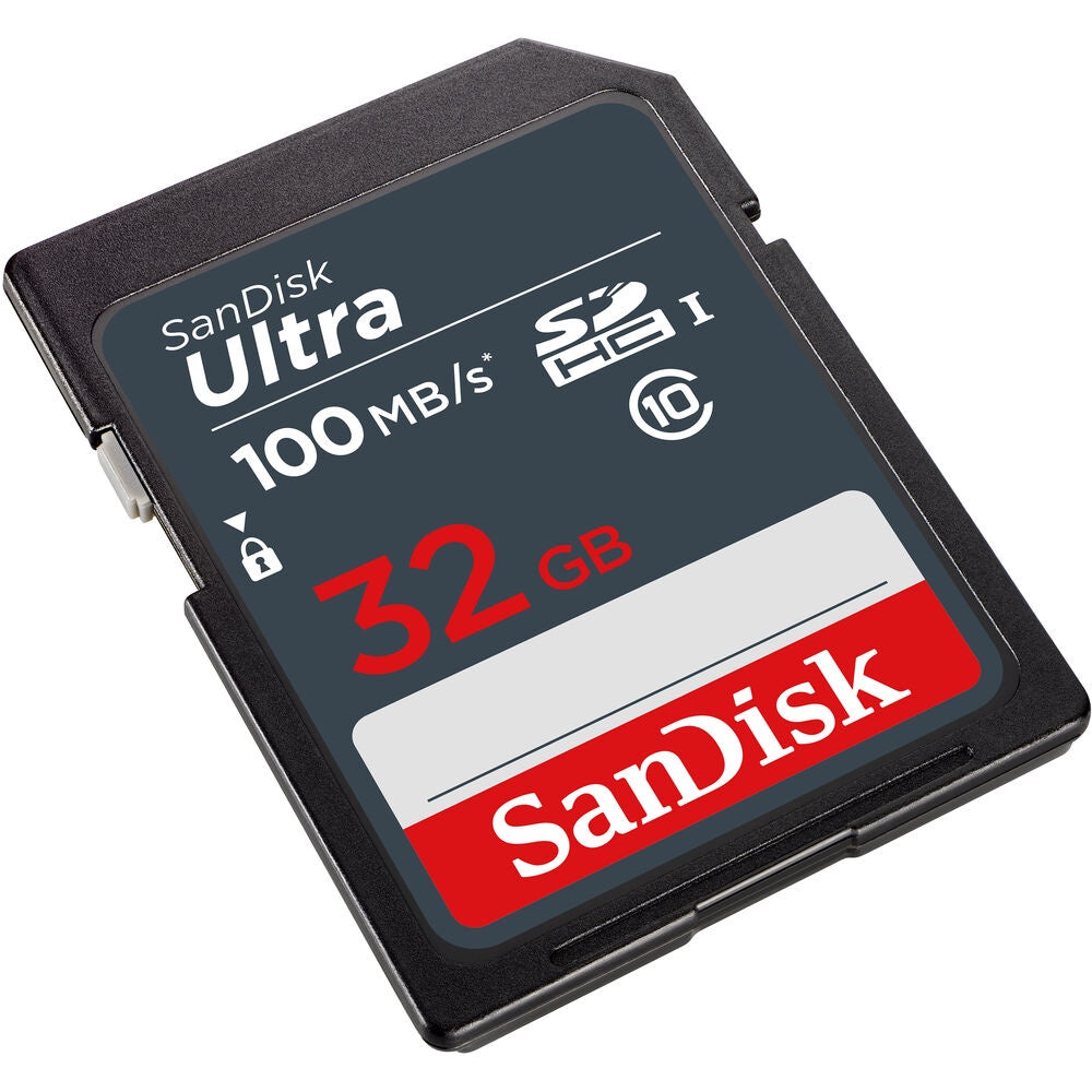 Sandisk Ultra SD Card 32GB UHS-I SDHC Class 10, 100MB/s Read Speed
