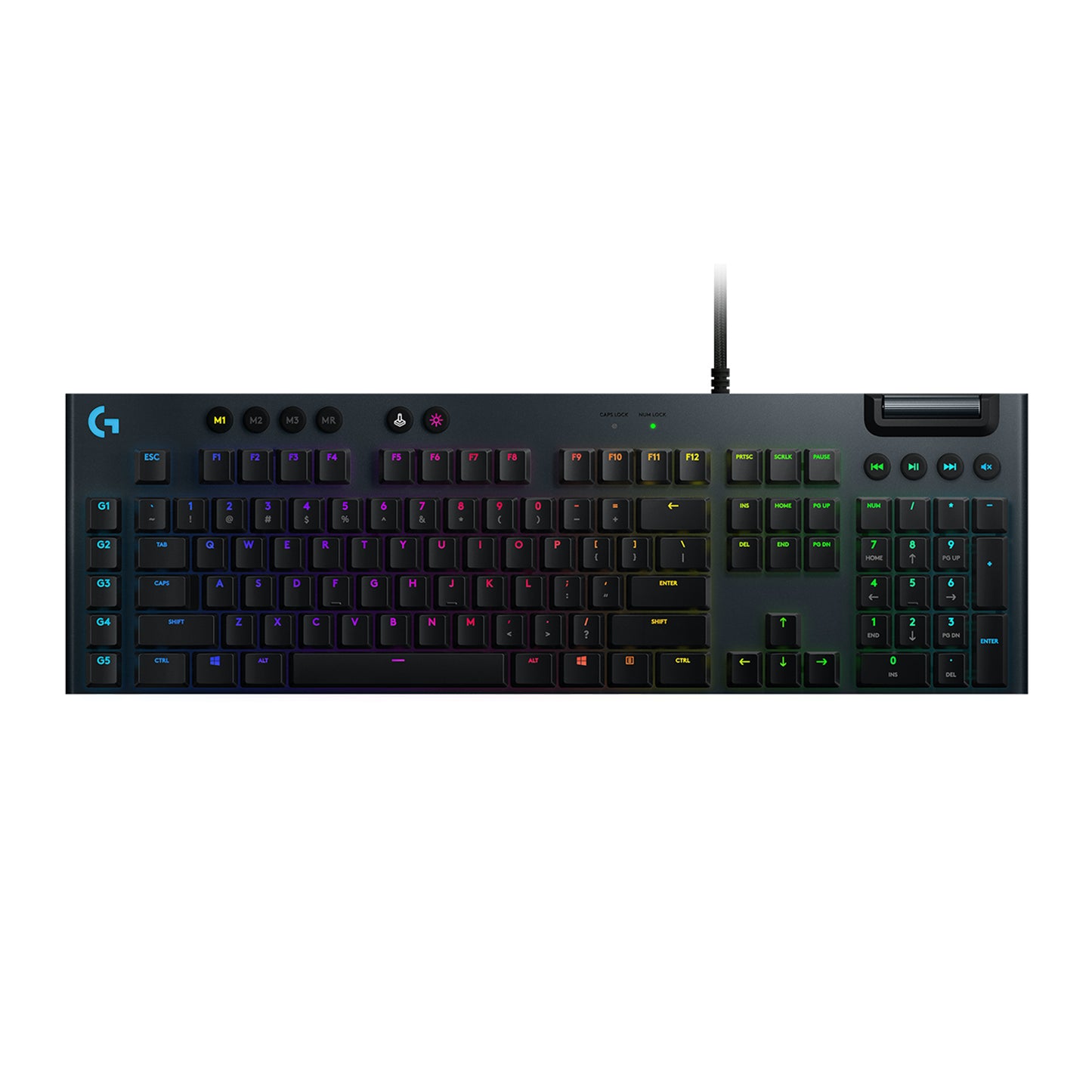 [CLEARANCE] Logitech G813 LIGHTSYNC RGB Ultra-Thin Mechanical Gaming Keyboard (GL Clicky / Linear / Tactile Switch) for Windows, macOS - Switch - GL Linear