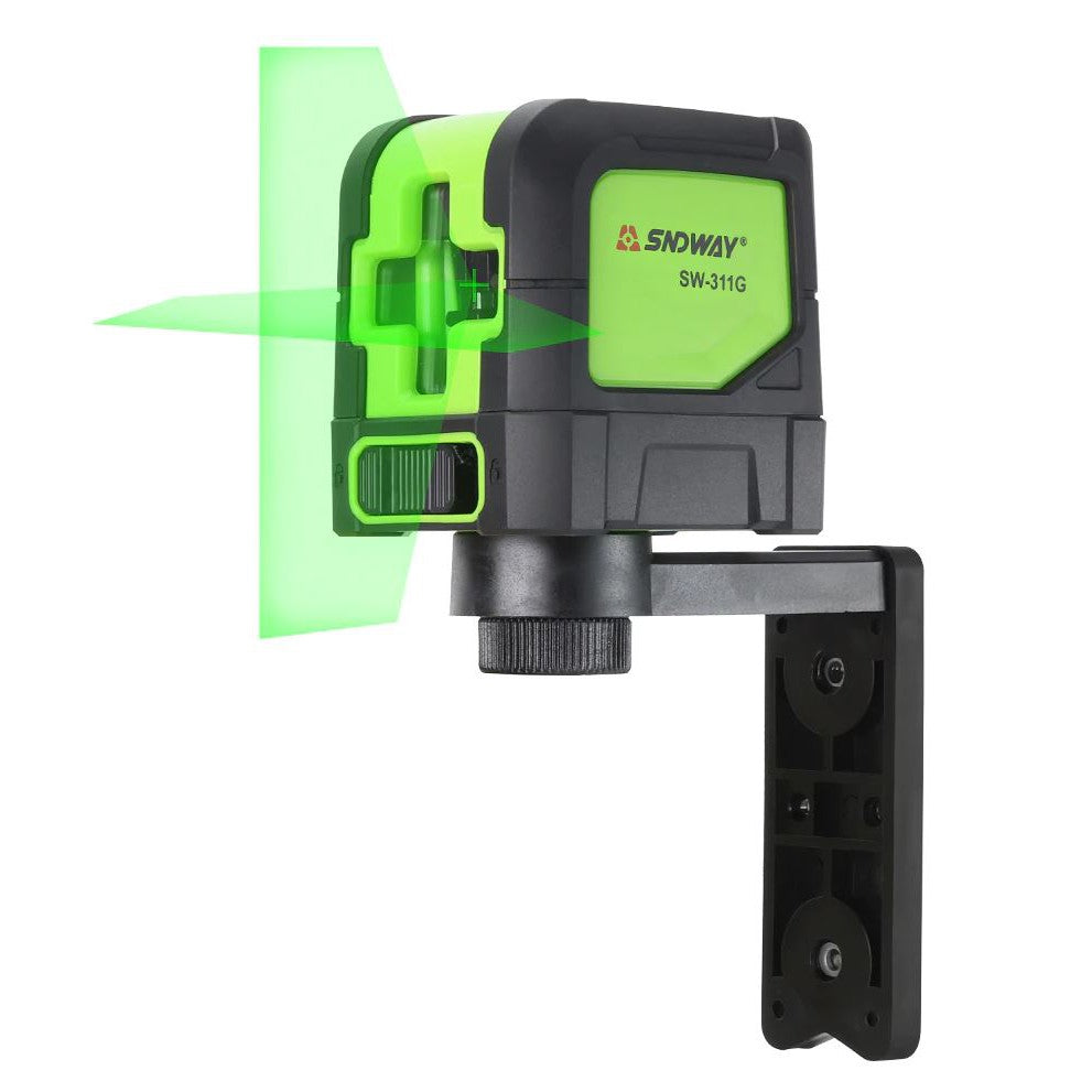 SNDWAY SW-311G LASER LEVEL Green Laser Beam 2 Cross Lines Vertical Horizontal Self-Levelling Laser