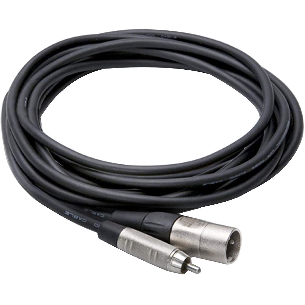 [CLEARANCE] Hosa Technology HRX-010 Unbalanced RCA Male to 3-Pin XLR Male Audio Cable (10')