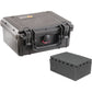 Pelican 1150 Protector Case Watertight Crushproof Dustproof Hard Casing with Foam, Automatic Purge Valve, IP67 (Black, Orange)