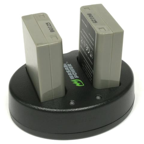 Wasabi Power Battery for Olympus BLN-1, BCN-1 (2-Pack) and Dual USB Charger and for Olympus OM-D E-M1, E-M5, PEN E-P5
