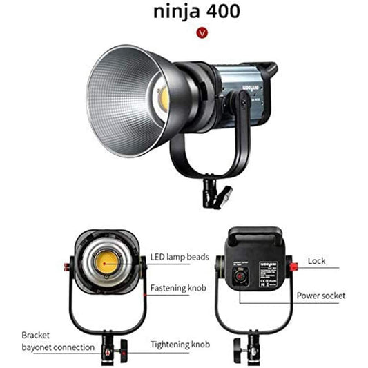 Viltrox Weeylite Ninja 400 150W Bi-Color 2500K-8500K LCD Panel LED Video Light Output Bowens Mount Studio Light App Control