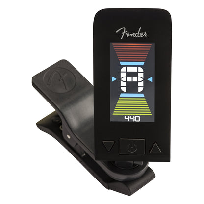 Fender Origil Clip On Chromatic Tuner with 360 Rotatable LCD Display for Guitar, Bass, Violin, String Instruments (Blue)
