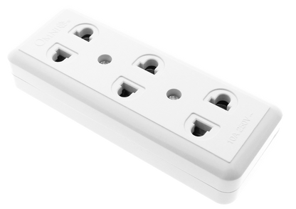 OMNI Surface Convenience Outlet Socket 10A 220V (1 Gang, 2 Gang, 3 Gang, 4 Gang) for Electronics Appliances | WSO-00