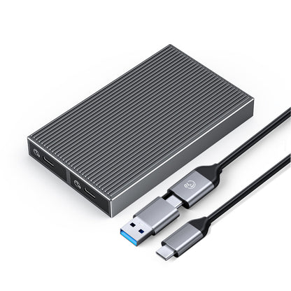 [CLEARANCE] ORICO M.2 SATA SSD Enclosure with 6Gbps Transmission Rate, B-Key/B&M-Key and Type-C for Windows Mac OS Linux Android | Grey