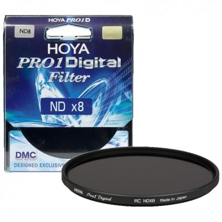 Hoya 52mm Pro1D NDX8 3 Stop Multi-Coated Neutral Density ND Filter for Camera Lens