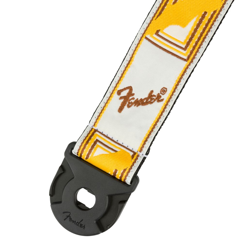 Fender Quick Grip Locks End Guitar Straps 34” to 59” Long (White Yellow, Vintage, Black)