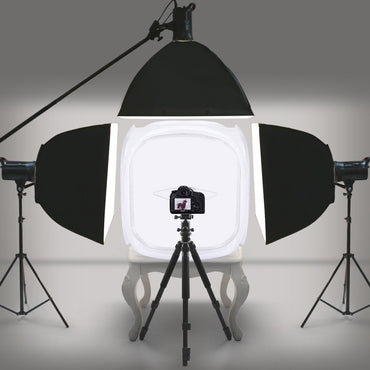 Pxel LT90 90x90cm Photo Soft Box Photography Light Tent Cube Softbox for Camera Studio Product Photography with 4 Backdrops