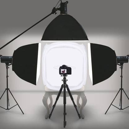 Pxel LT90 90x90cm Photo Soft Box Photography Light Tent Cube Softbox for Camera Studio Product Photography with 4 Backdrops