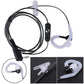 BaoFeng 2 Pin PTT Push-To-Talk Microphone Earpiece Ear Mounted Headset with 3.5mm Ear Stereo Top Pin, 2.5mm Mic Stereo Bottom Pin Ear Radio Compatible with Two-Way Radio