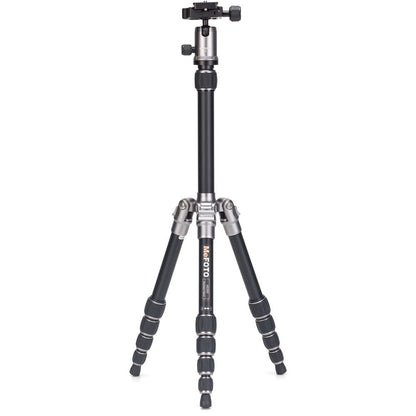 [CLEARANCE] MeFOTO Backpacker 5-Section Camera Travel Tripod with Quick Twist Rubber Lock Leg Grips, 360 Degree Panning, 4Kg Max Payload, 4.2ft Max Height and Arca Type Compatible Ball Head