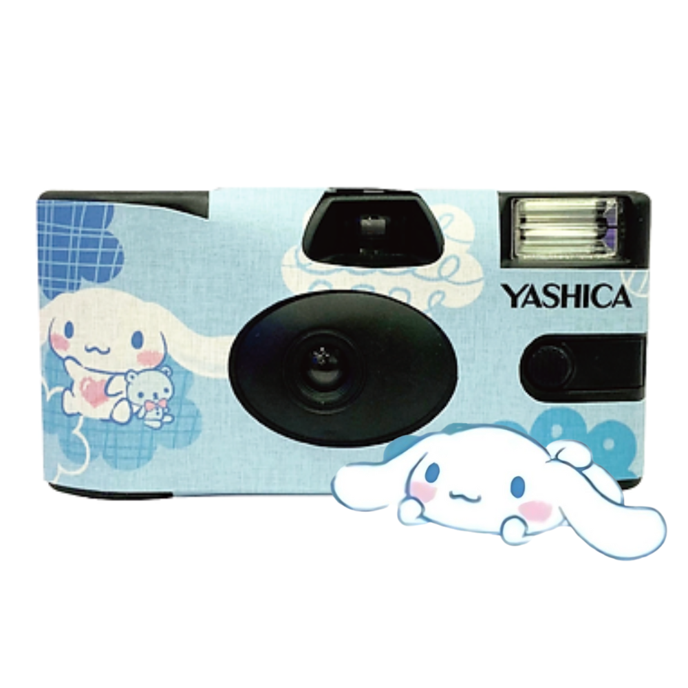 YASHICA x SANRIO Series 35mm ISO 400 F/11 Single Use Film Camera with 27 EXP Exposures for Color Prints and Photography