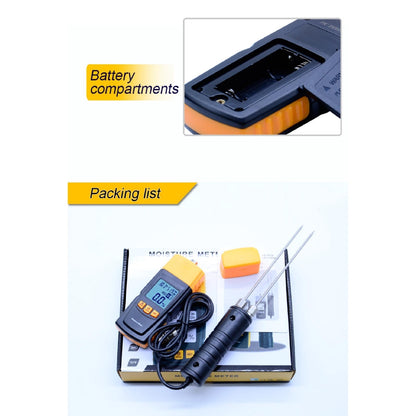 Benetech GM620 Digital LCD Display Wood Moisture Meter 2~70% Humidity Tester Timber Damp Detector portable Meter