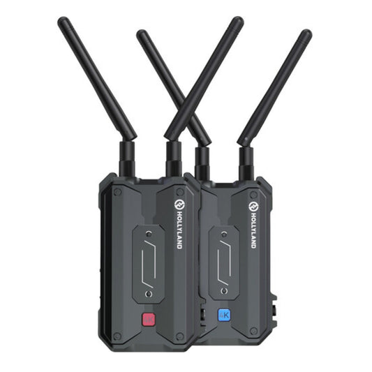 Hollyland PYRO H 4K UHD HDMI Dual Band Wireless TX + RX Video Transmitter and Receiver Transmission System Set with LOS Transmission Range Up to 400 Meters, 60ms Low Latency, and Smart Channel Scan for Live Streaming, Broadcasting, and Recording
