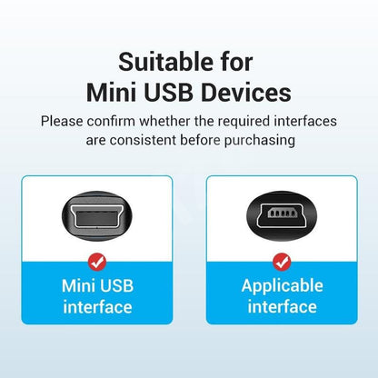 Vention USB 2.0 C Male to Mini-B Male 2A USB Cable 480Mbps (COW) (Available in Different Lengths)