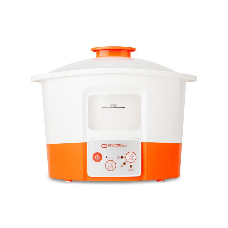 [CLEARANCE] Goodway 1.2L / 2.2L / 3.2L 750W Microcomputer Electric Water Stew Pot Cooker with Ceramic Inner Pot, Automatic Temperature Controls, and Keep Warm Function for Soups, Rice Porridge, and Braised Cooking GSP-351-12 GSP-352-22 GSP-353-32