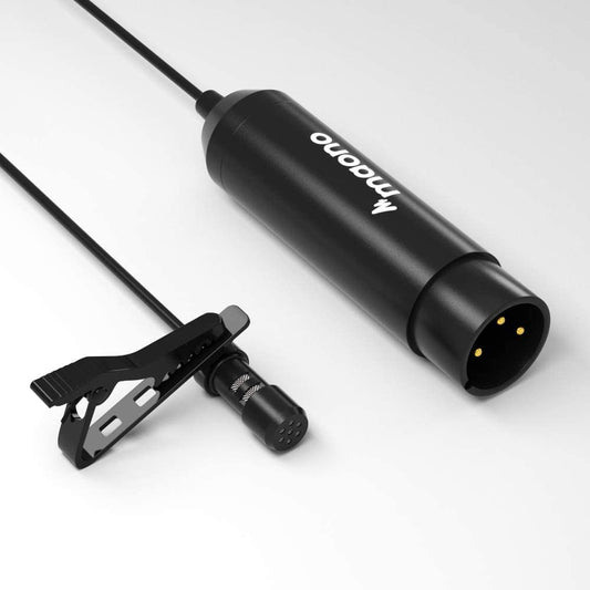 [CLEARANCE] Maono AU-XLR10 Omnidirectional Lavalier Lapel Microphone 6.39ft Phantom Power High Sensitivity and Flat Frequency for Youtube Recording, Podcast, Webinar, Vlog and Interview XLR-10 XLR10 XLR