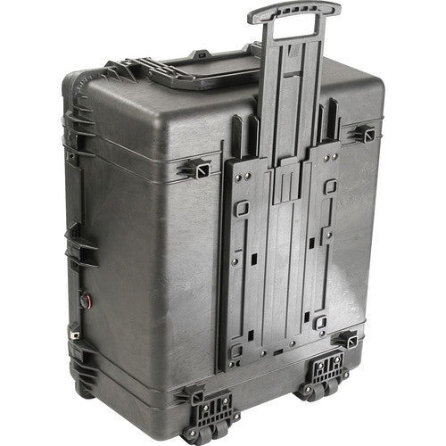 [CLEARANCE] Pelican 1690 Protector Transport Case with Wheels, Unbreakable Watertight Dustproof Hard Casing with Automatic Purge Valve IP67 Rating (No Foam) (Black)