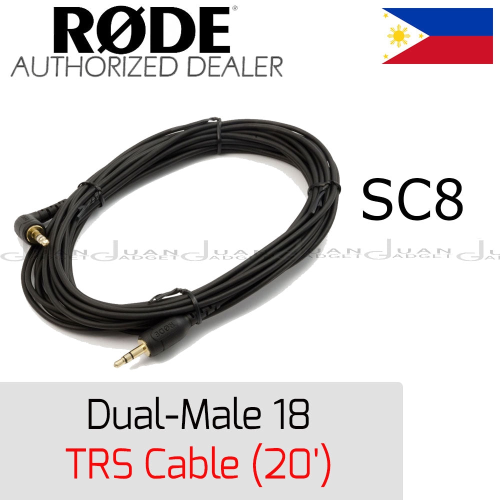 [CLEARANCE] RODE SC8 Dual-Male 1/8 TRS Cable