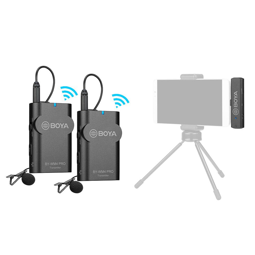 [CLEARANCE] Boya BY-WM4 PRO-K6 Dual-Channel Digital Wireless Microphone System for Android and other Type-C Devices